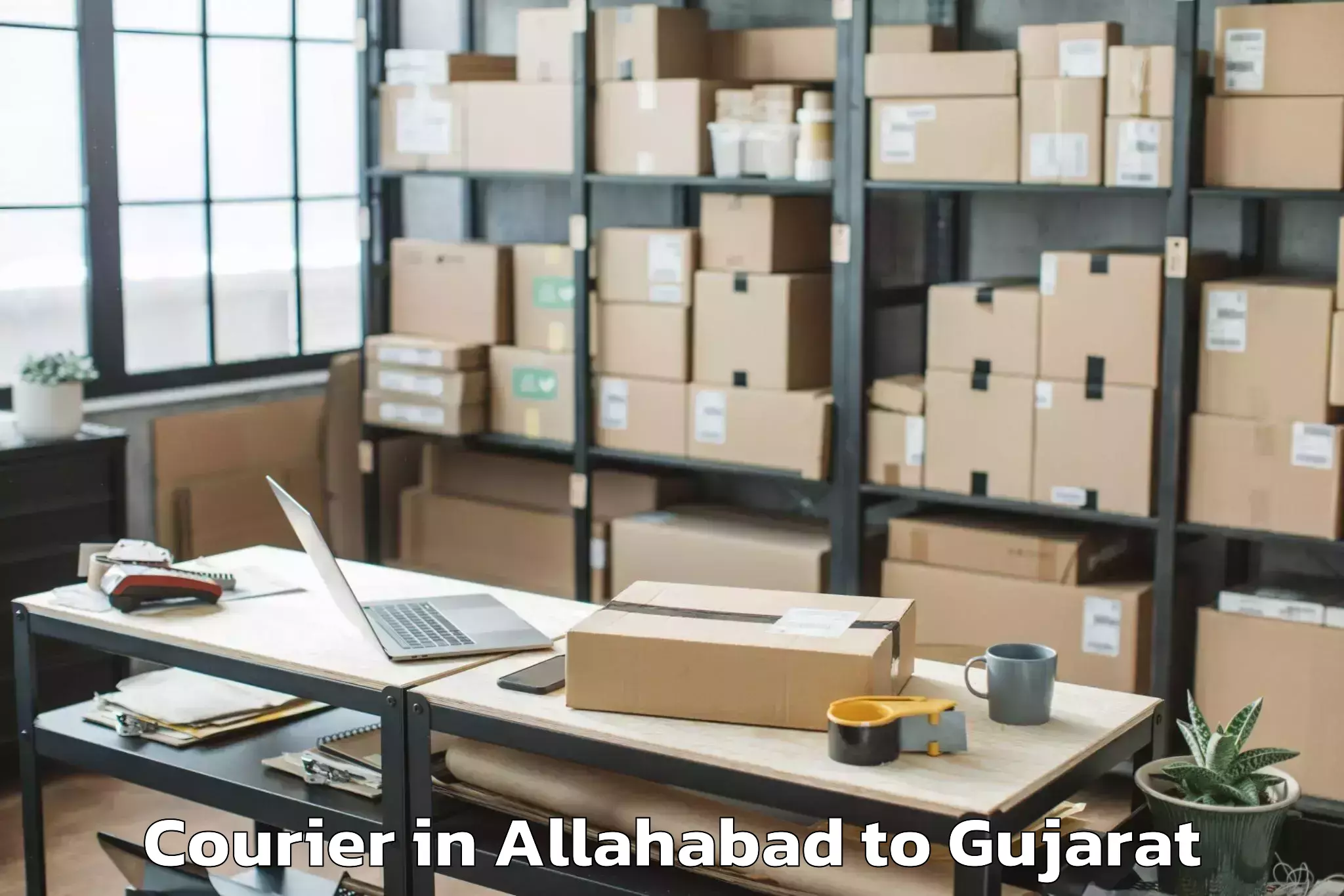 Allahabad to Dwarka Courier